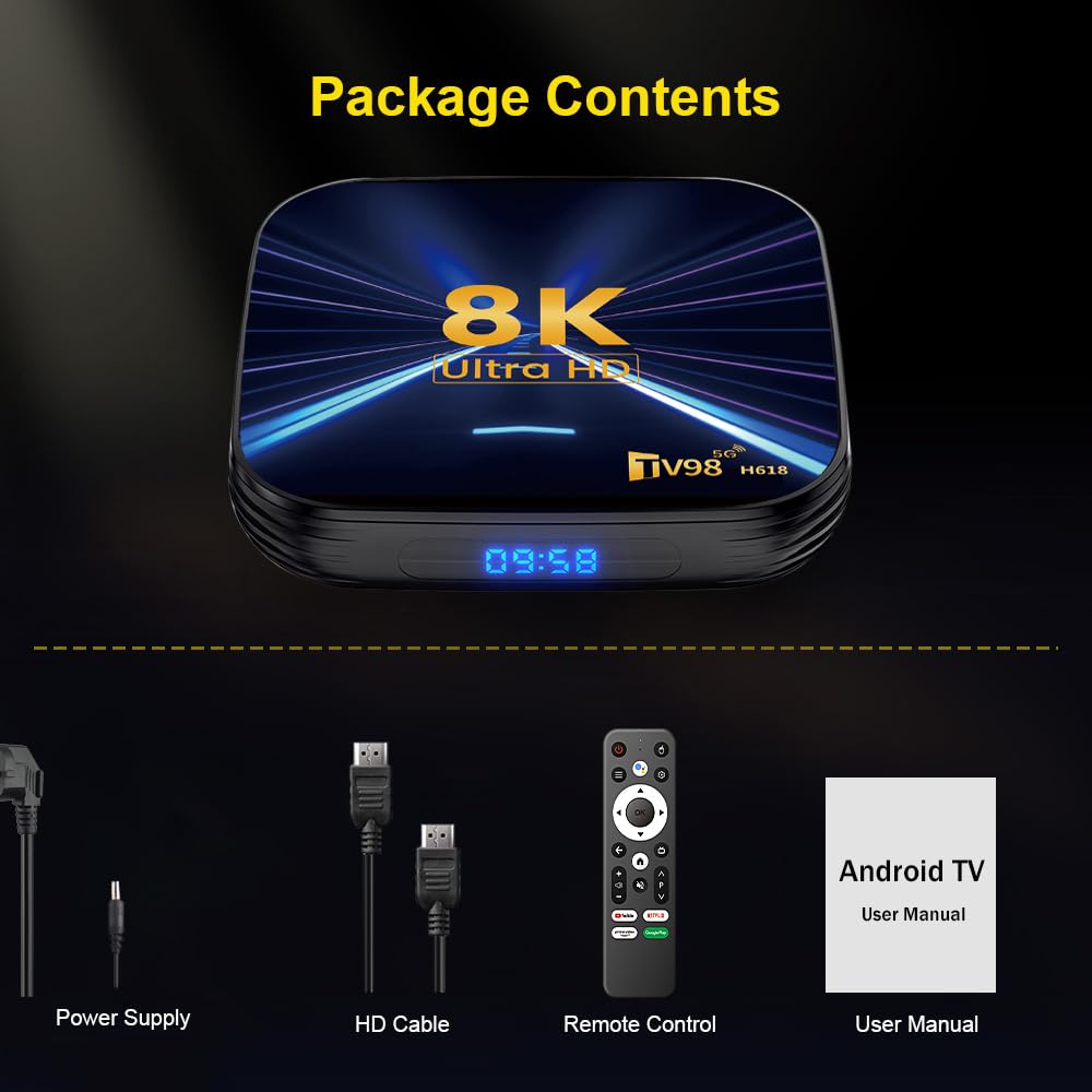 Tvszizx H6 TV Stick / Box – Android 12