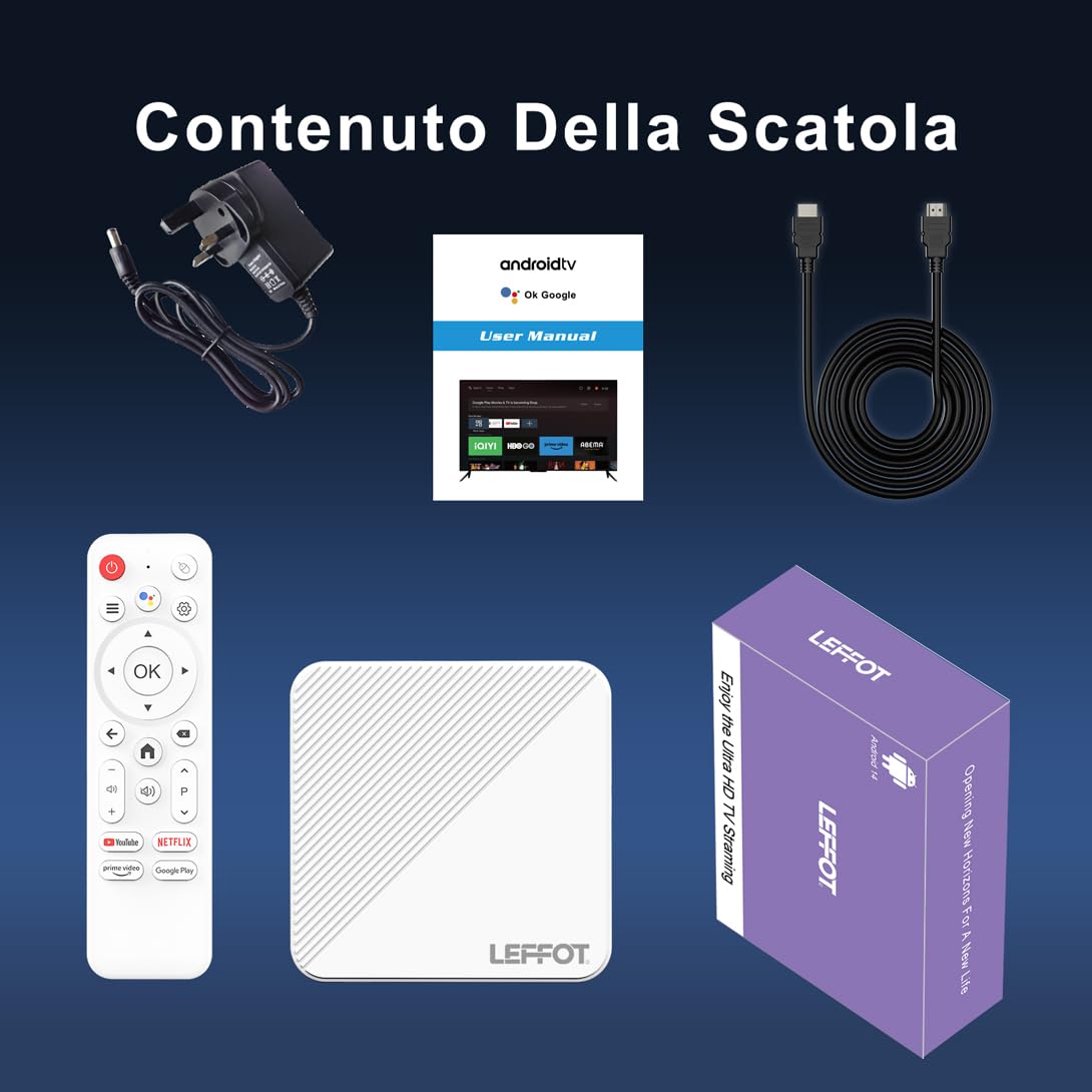 Leffot H313 4K TV Box – Android 14