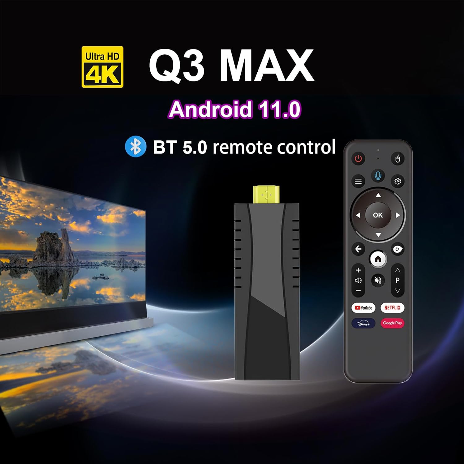 Boxput Q3 Max 4K TV Stick – Android 11