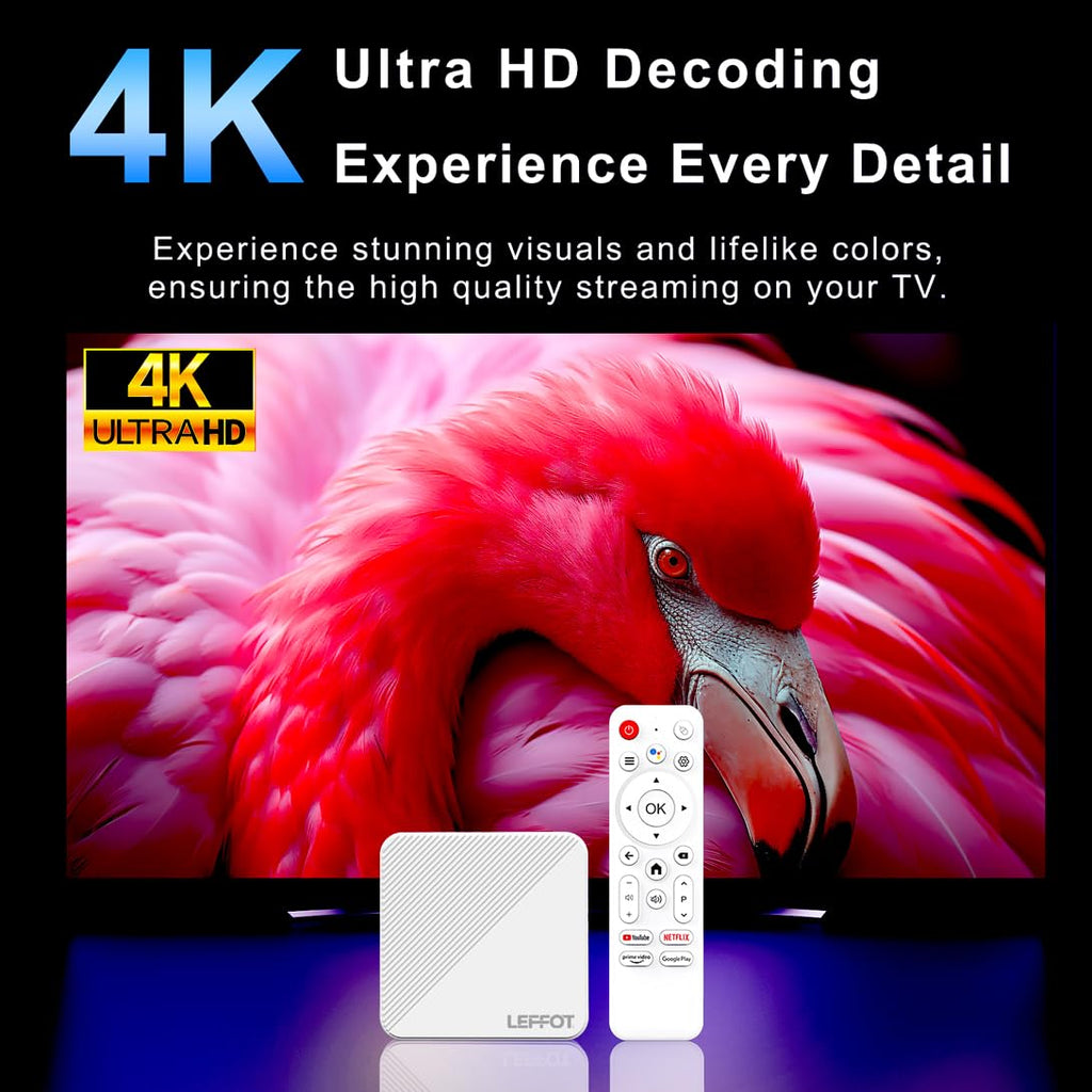 Leffot H313 4K TV Box – Android 14