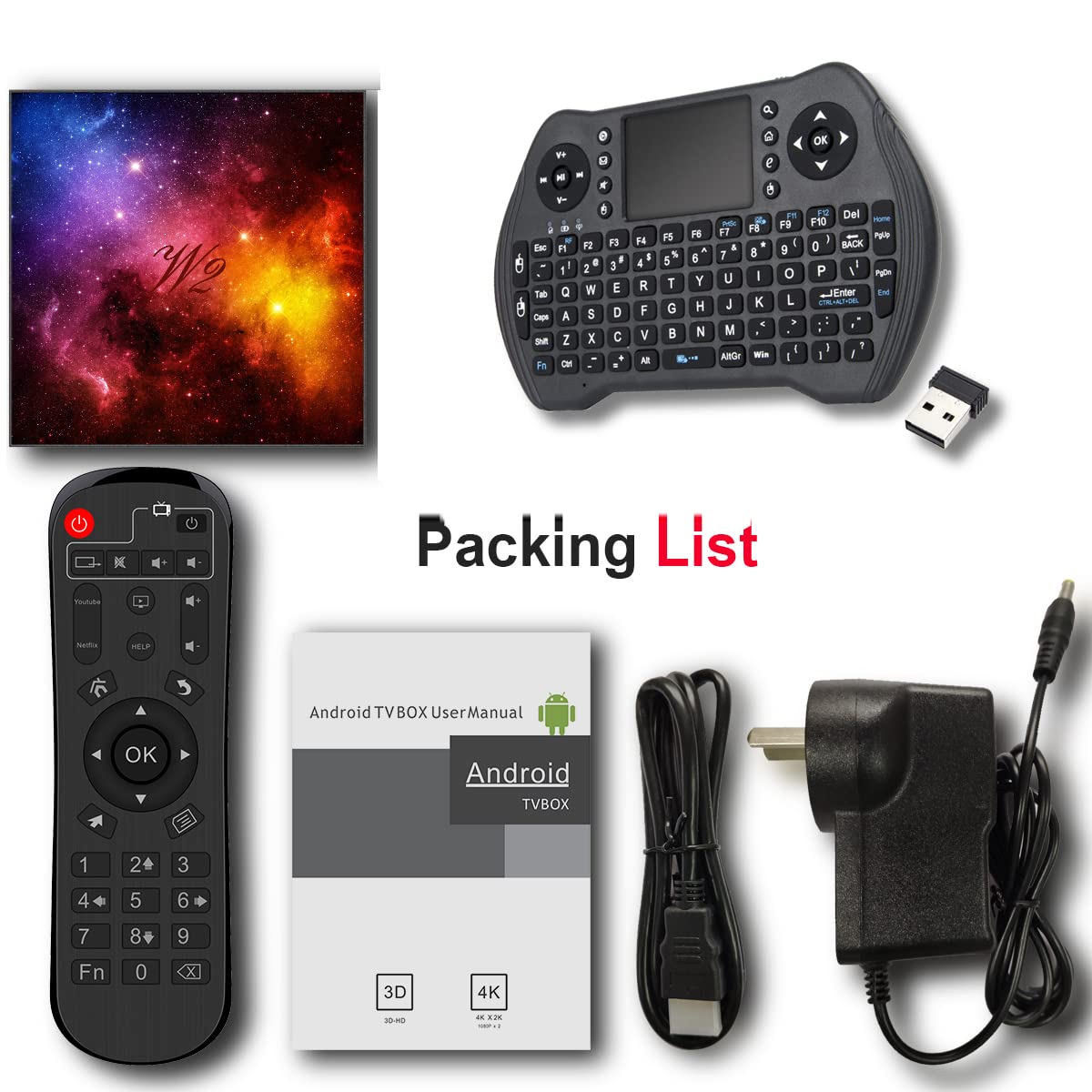 Pinstone W2 TV Box - Android 12