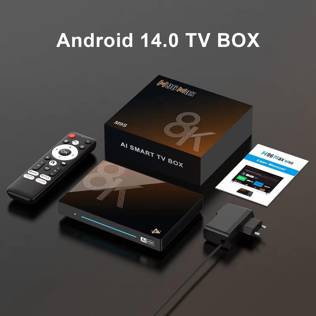 H96 Max M9S 8K TV Box – Android 14
