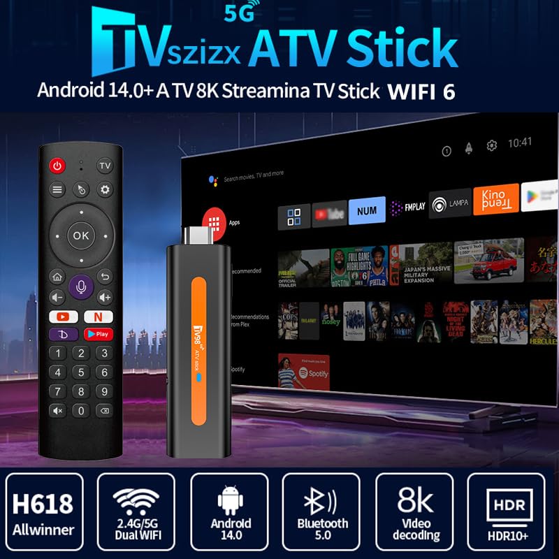 Tvszizx H6 TV Stick / Box – Android 12