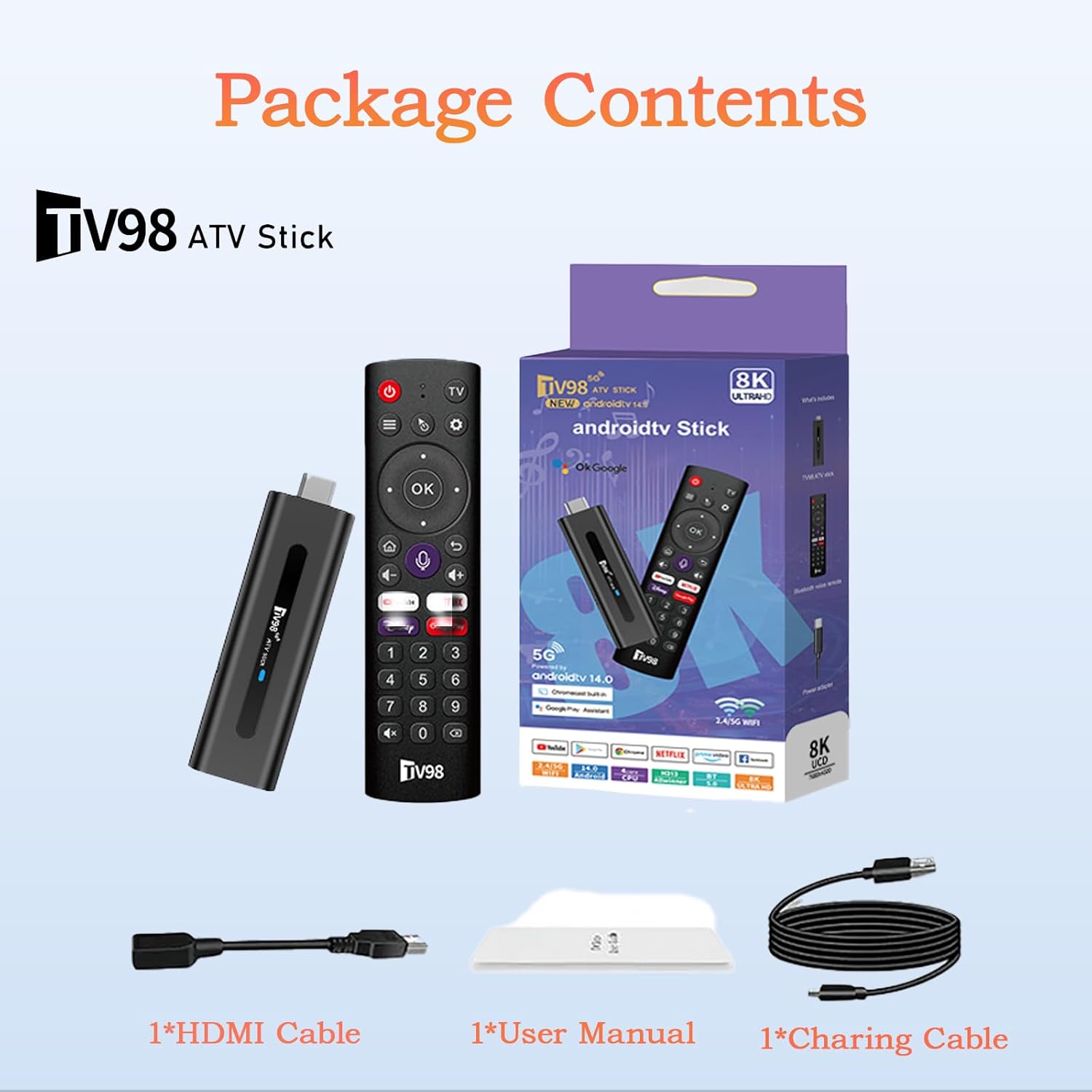 OraTrade 8K TV Stick – Android 14.1