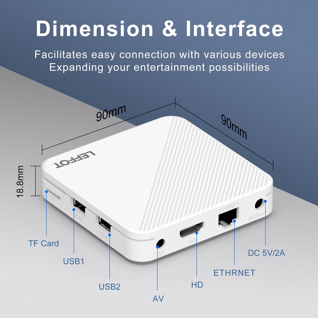 Leffot H313 4K TV Box – Android 14