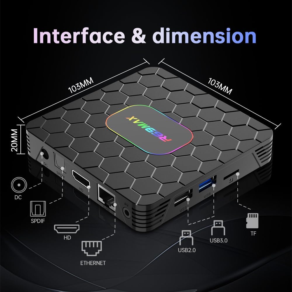 Dulmssxy R69MAX 8K TV Box – Android 14