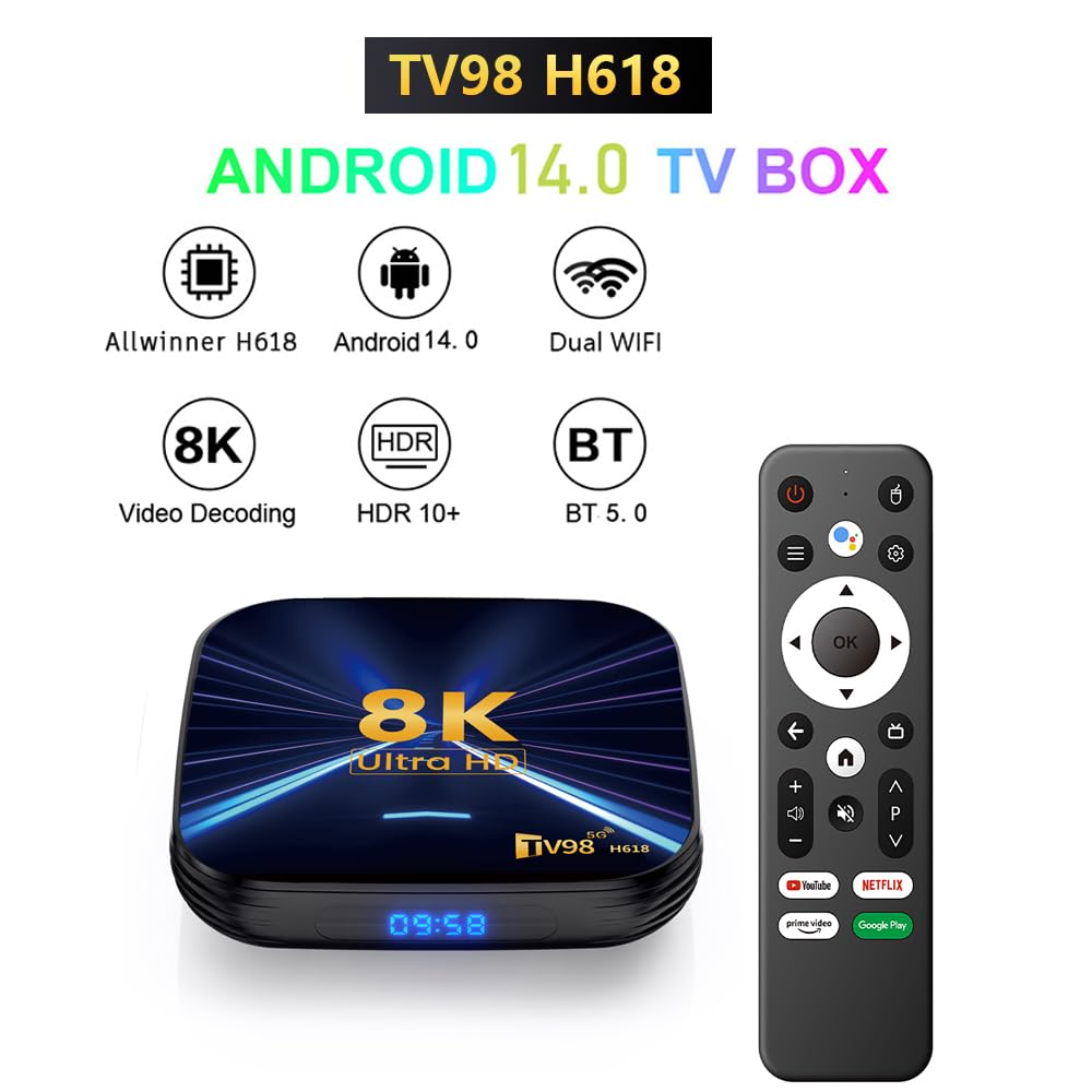 Tvszizx H6 TV Stick / Box – Android 12