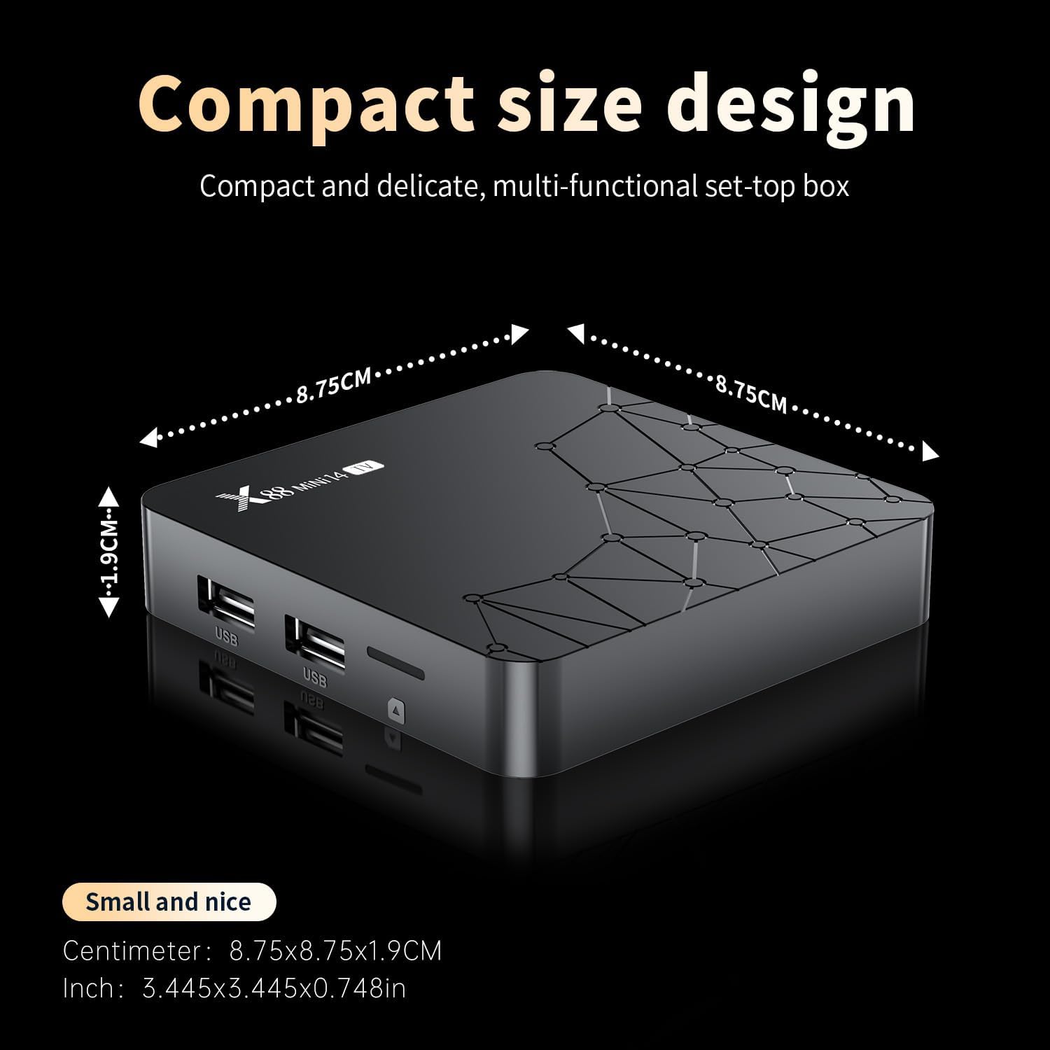 Sidiwen 4K TV Box – Android 14