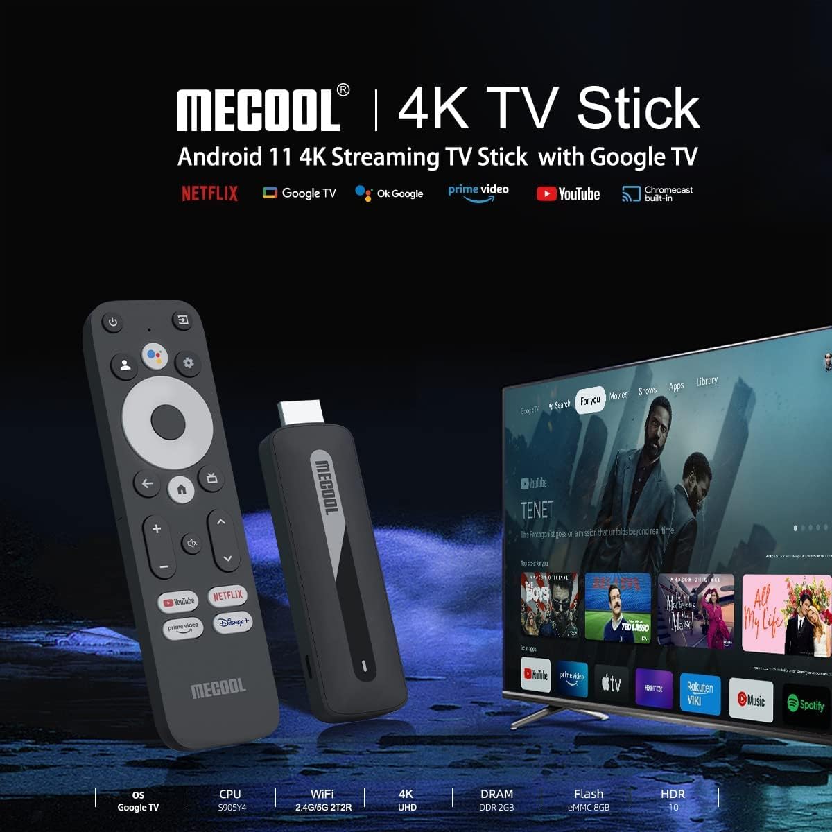Mecool KD3 Google TV Stick – Android 11