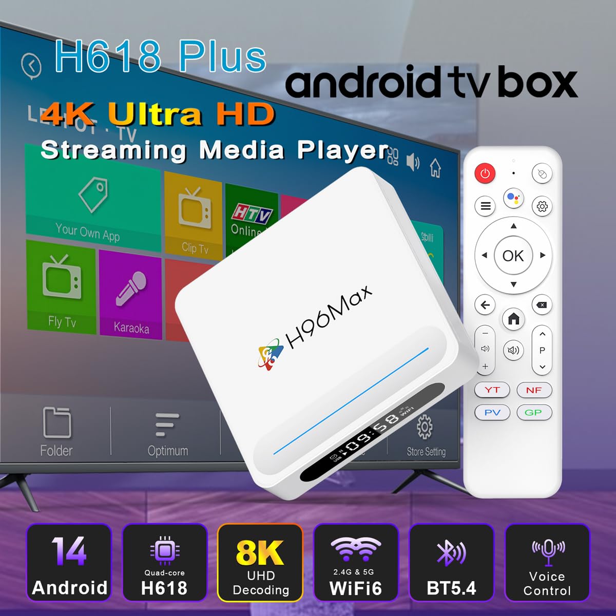Leffot H618 Plus Android TV Box – Android 14