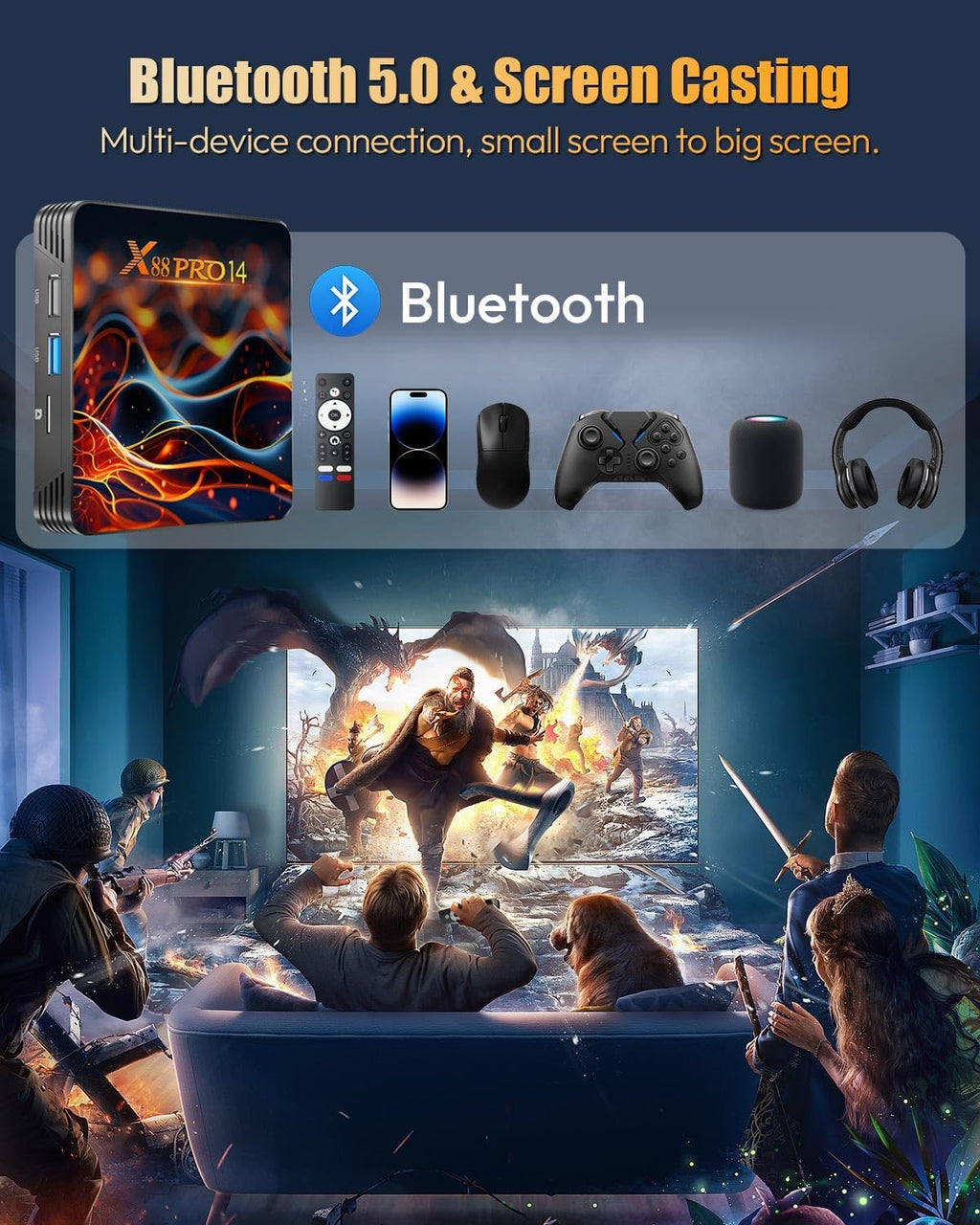 Easytone 8K TV Box 2025 –;Android 14