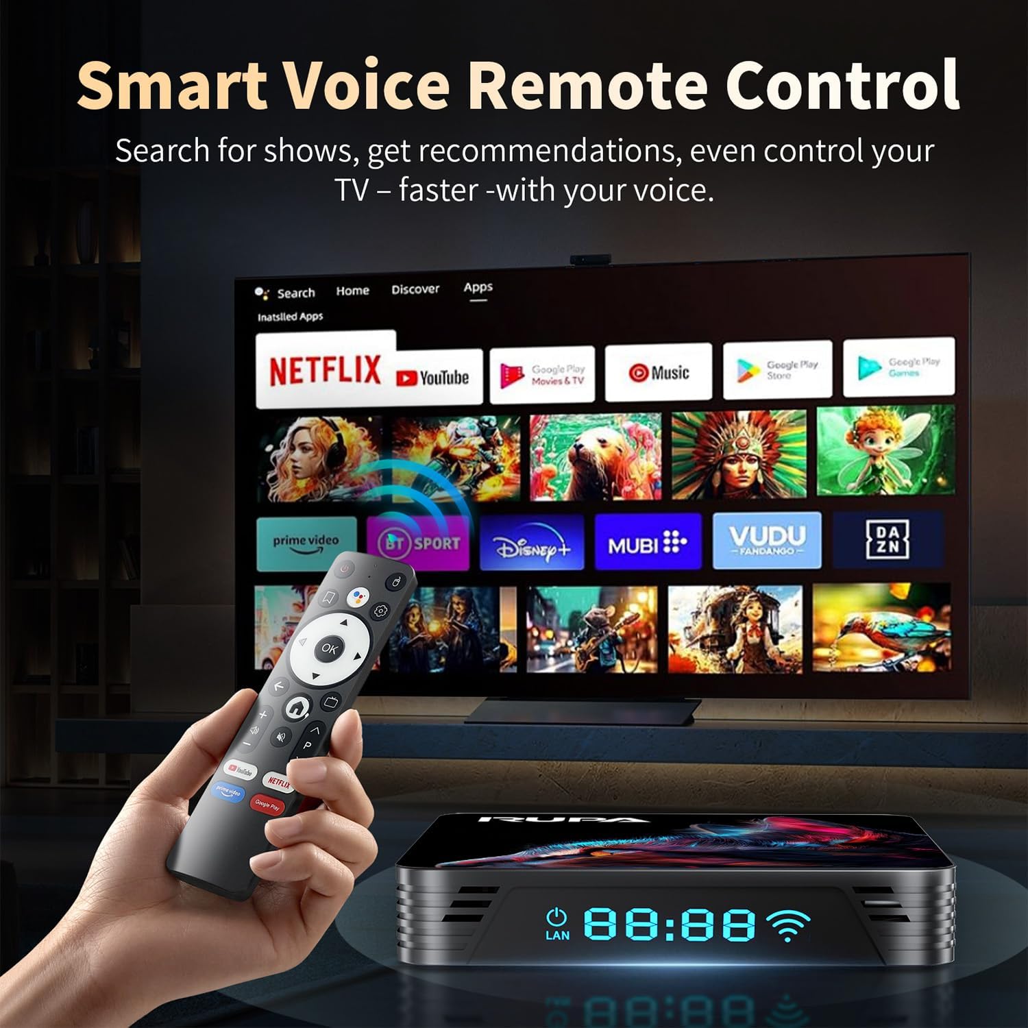Rupa 8K TV Box – Android 14