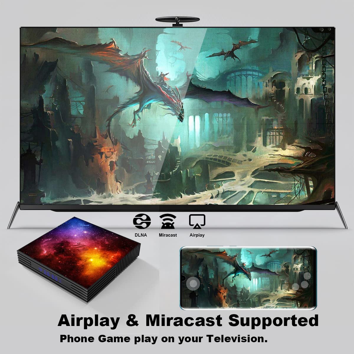 Pinstone W2 TV Box - Android 12