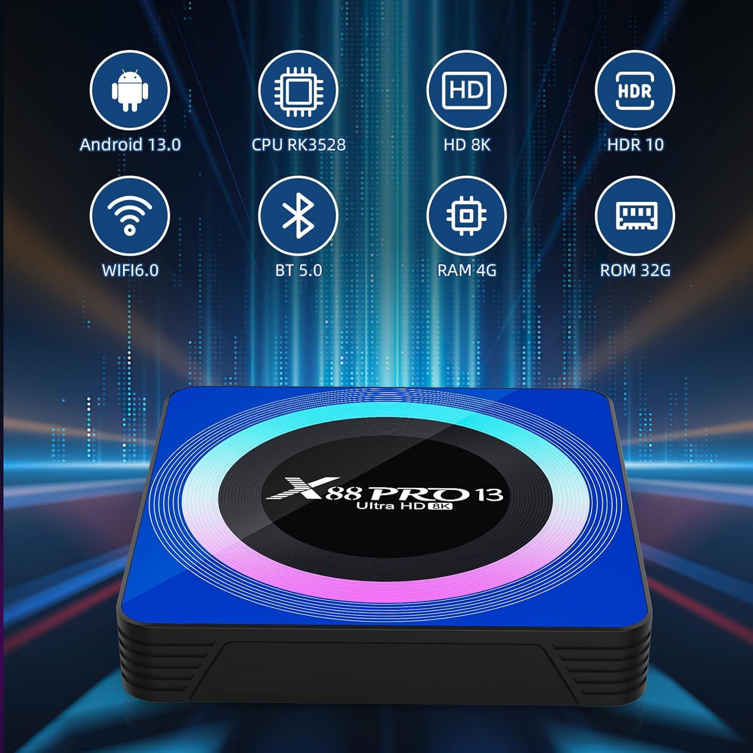 IdealRoyal X88 Pro TV Box – Android 13