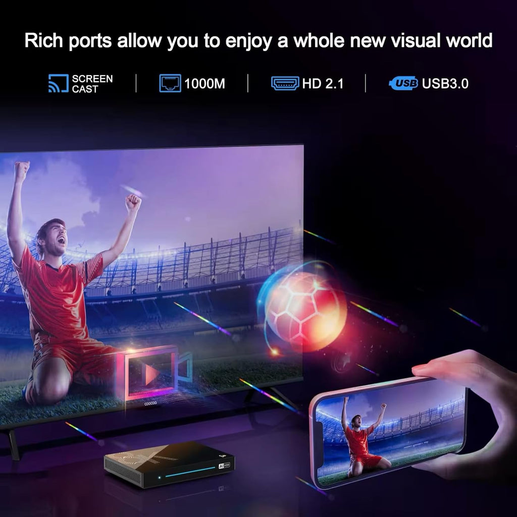 H96 Max M9S 8K TV Box – Android 14