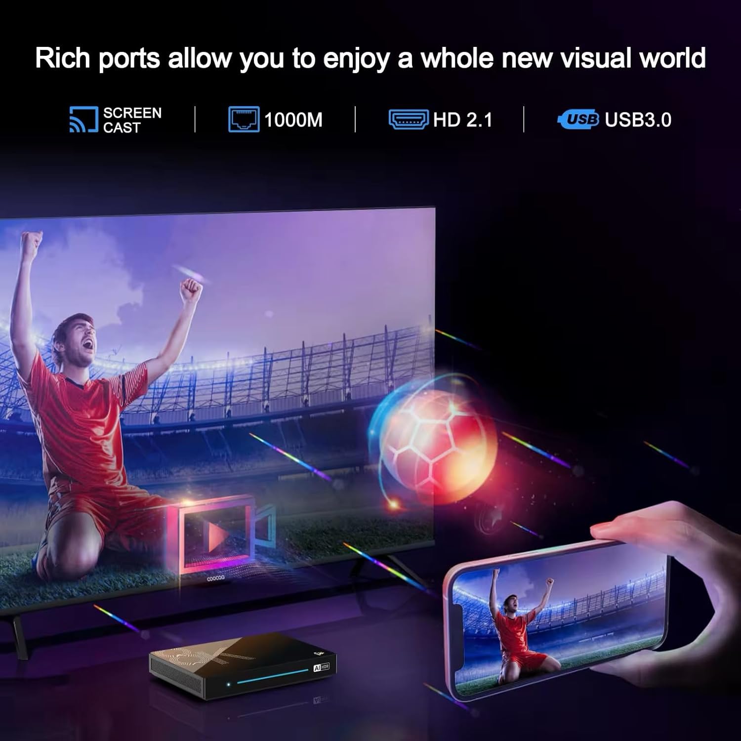 H96 Max M9S 8K TV Box – Android 14