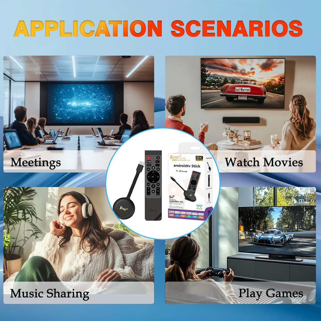 OraTrade Smart 8K TV Stick – Android 14.1