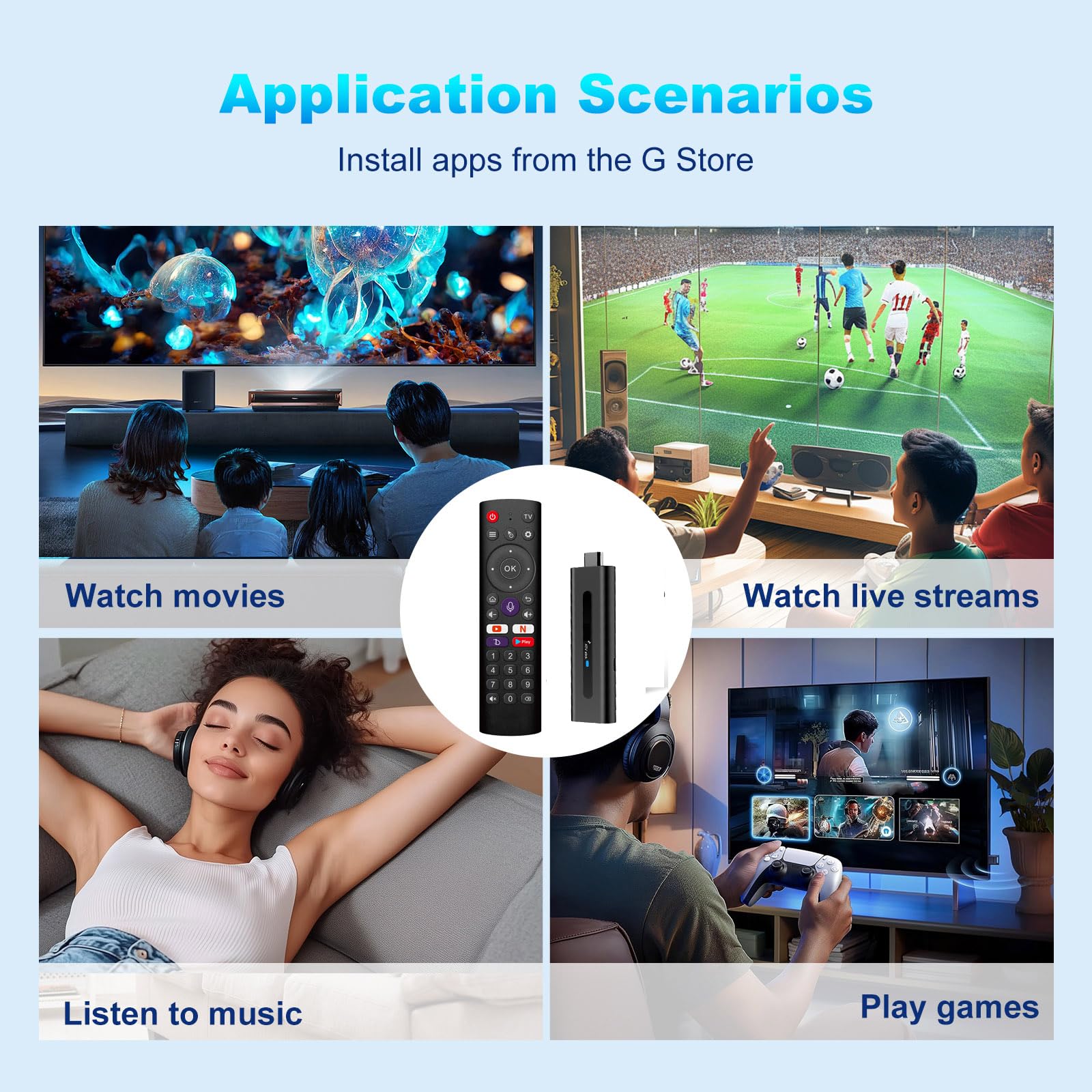 Szseynmy 4K TV Stick – Android 12.1